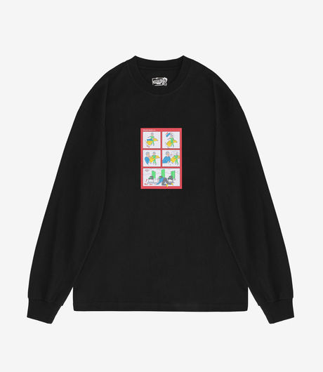 【POLAR SKATE CO】Saint Kawaii LS Tee BLACK Polar Skate Co - LS Tee Saint Kawaii (Black) – MILK STORE