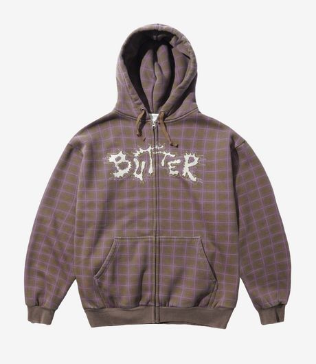 Butter Goods Eruption Zip-Thru Hood Plaid