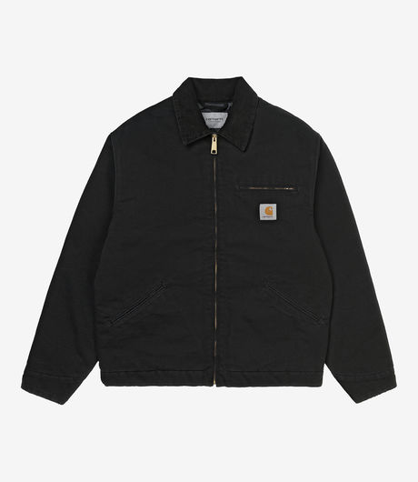Carhartt WIP OG Detroit Jacket Winter Dearborn Canvas Black/Black Aged