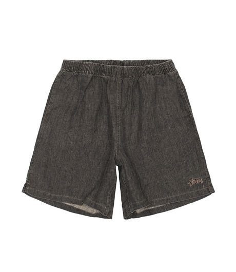 Stussy Boxy Linen Short Charcoal