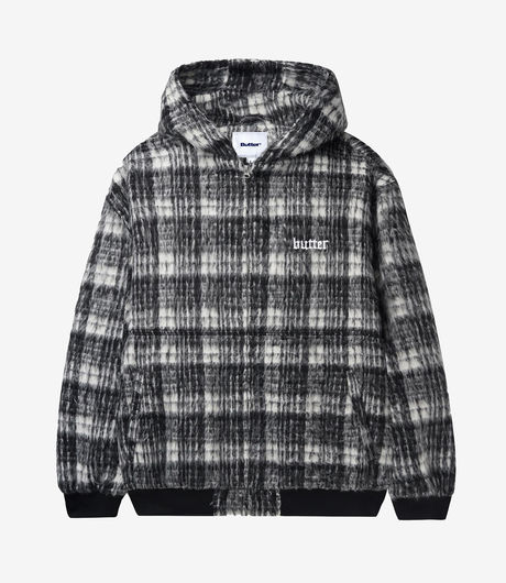 Butter Goods Heavy Plaid Work Jacket Black/White