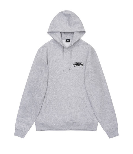 Stussy Peace & Love Hood Ash Heather