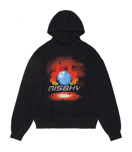 MISBHV Globe Crystals Hoodie Black