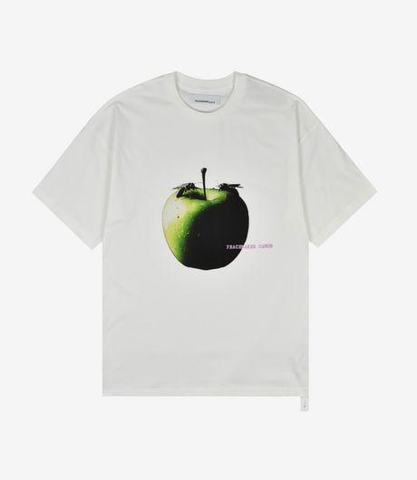 OAMC Peacemaker Oversize Tee Apple Print White