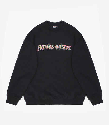 Fucking Awesome Gum Stamp Crewneck Black