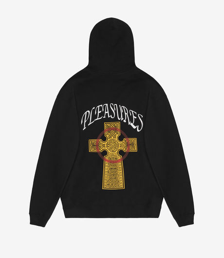 Pleasures Vegan Zip Hoody Black