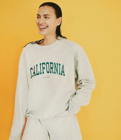 Sporty & Rich California Crewneck Heather Grey