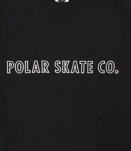 Polar Skate Co Outline Crewneck Black