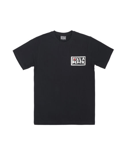 Life's a Beach Logo Badboy Special Tee Black