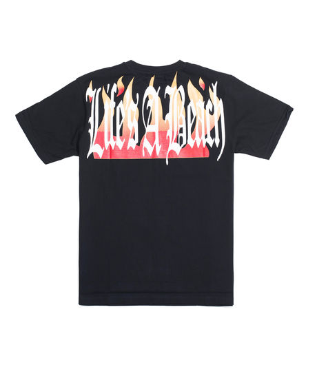 Life's a Beach LAB Flaymes Tee Black