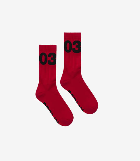 032c Big Logo Socks Red