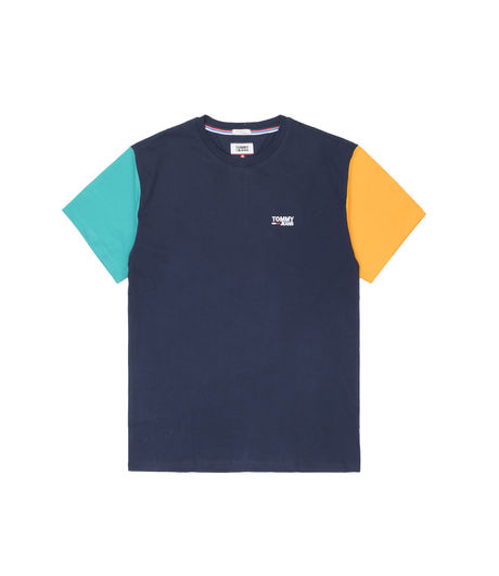 Tommy Jeans Colorblock Tee Black Iris/Multi