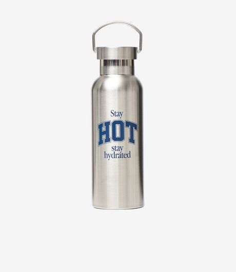 Carne Bollente Stay Hot, Stay Hydrated Water Bottle Silver