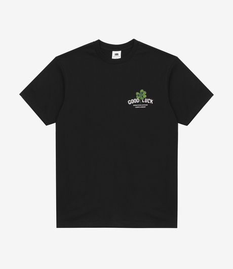 Human With Attitude Good Luck Tee Black