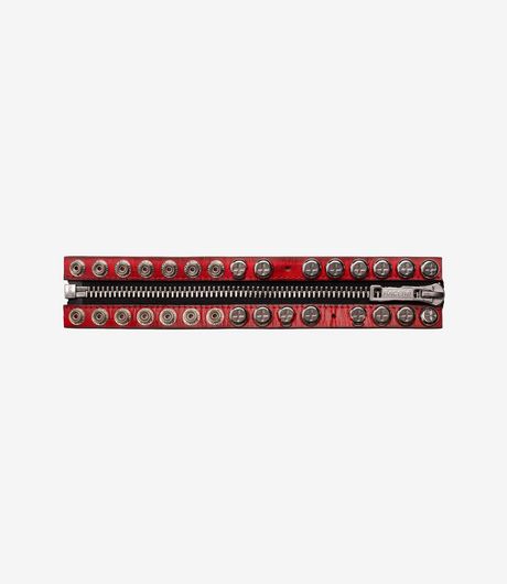 Racer Worldwide Split Button Bracelet Red