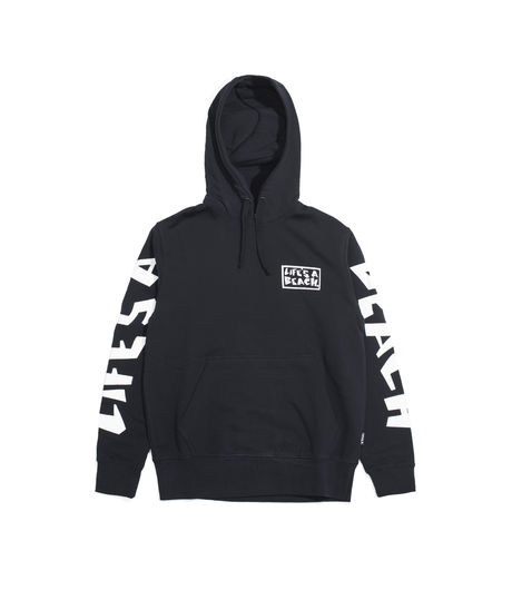 Life's a Beach LAB Logo Hood Black