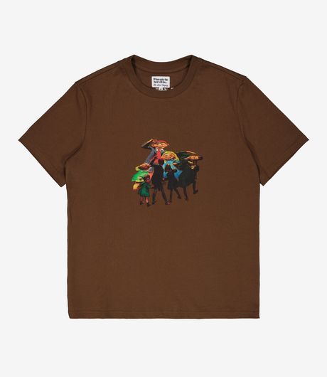 The Loose Company Fun House Mirror T-Shirt Brown