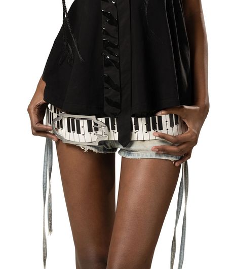 Racer Worldwide x Monster High™ Piano Belt Black/White