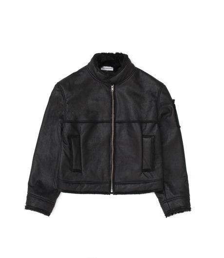 Gosha Rubchinskiy Sheepskin Short Coat Black