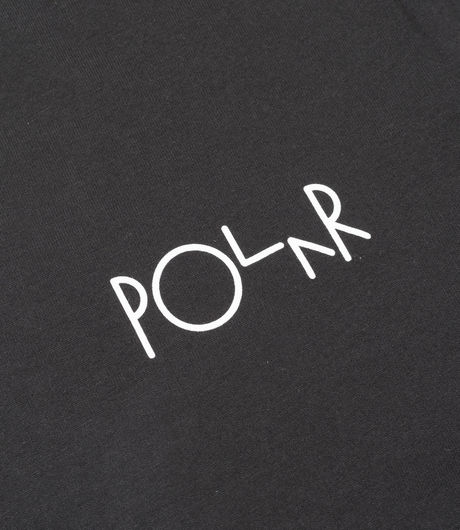 Polar Skate Co Stroke Logo Tee Black/Black