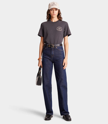 Sporty & Rich Riding Club T-Shirt Faded Black