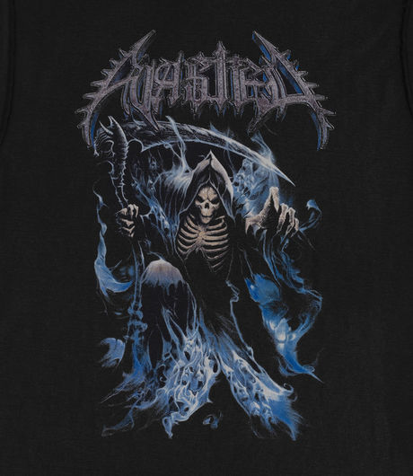 Wasted Paris Reverse Nightfall T-Shirt Faded Black