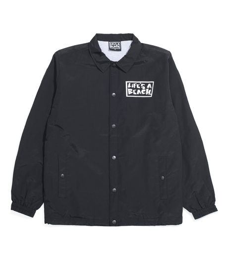 Life's a Beach LAB Logo Coach Jacket Black
