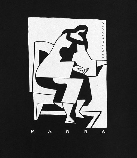 by Parra The ConfessionT-Shirt  Washed Black