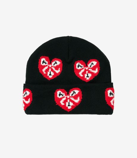 The Trilogy Tapes Heart Beanie Black