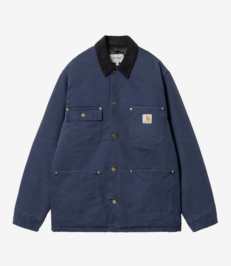 Carhartt WIP OG Chore Coat Dearborn Canvas Air Force Blue/Black Aged Canvas