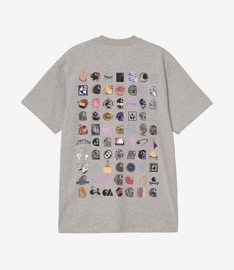 Carhartt WIP S/S C Logo Archive T-Shirt Grey Heather