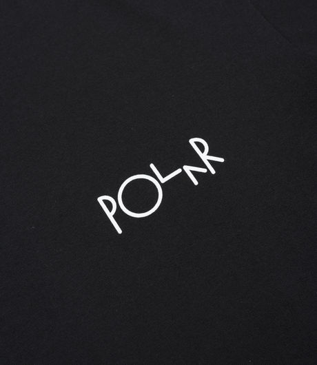 Polar Skate Co Stroke Logo Tee Black/White OLD