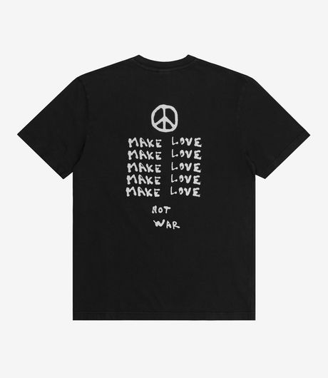 Carne Bollente Make Love Not War Tee Washed Black