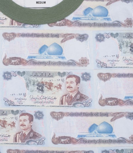 Fucking Awesome Saddam Money Tee Green
