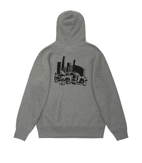 Fucking Awesome Wreck Hoodie Grey Heather