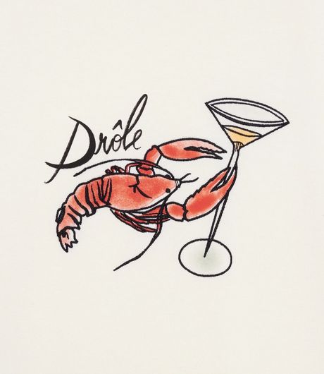 Drôle de Monsieur Le T-Shirt Homard Off White