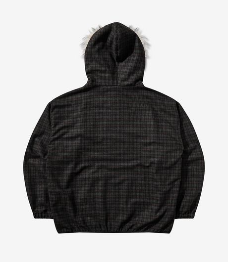 Umbro Flannel Fur Anorak Dark Brown