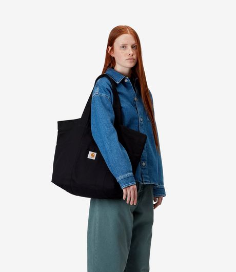 Carhartt WIP Parker Tote Bag Dearborn Uncoated Canvas Black