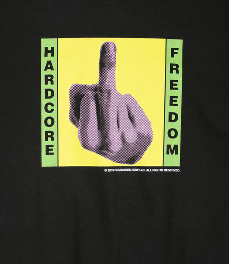 PLEASURES Hardcore Freedom T-Shirt Black