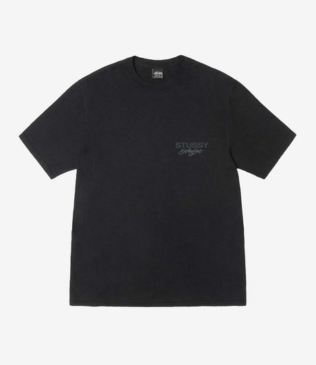 Stussy Surf Club Pig. Dyed Tee Black