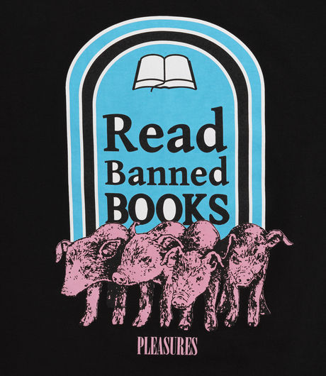 Pleasures Banned Book T-Shirt Black