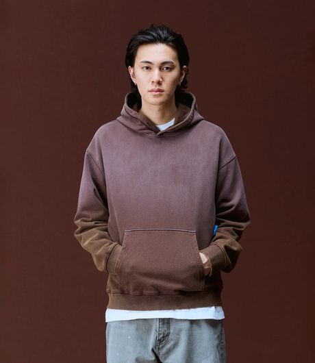 Liberaiders Garment Dyed Hoodie Brown