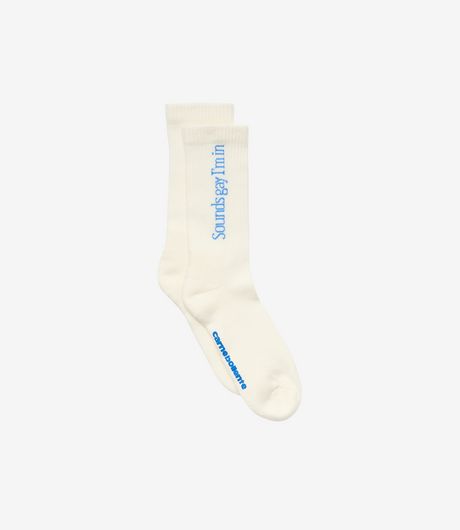 Carne Bollente Smells Gay I'm In Socks White