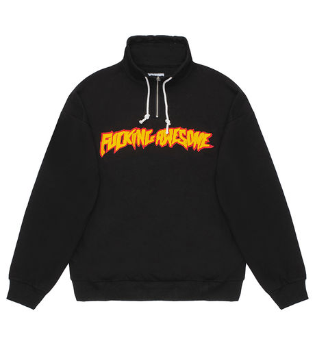 Fucking Awesome Rocky 1/4 Zip Sweatshirt Black