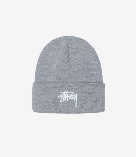 Stussy Stock Cuff Beanie Ash Heather