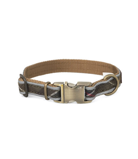 Barbour Reflective Tartan  Dog Collar Classic Tartan