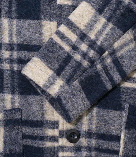 Nigel Cabourn Blanket Jacket Blue Check
