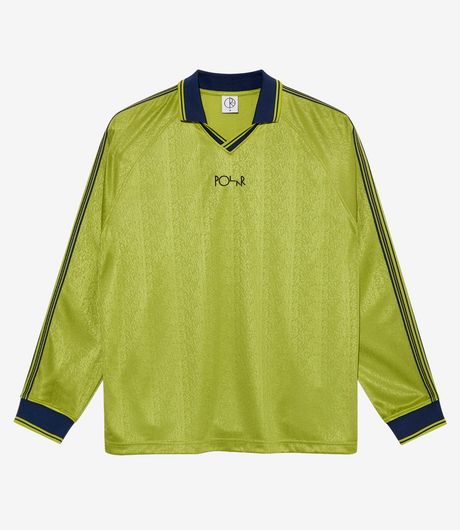 Polar Skate Co Davie LS Shirt Peridot/Dark Blue
