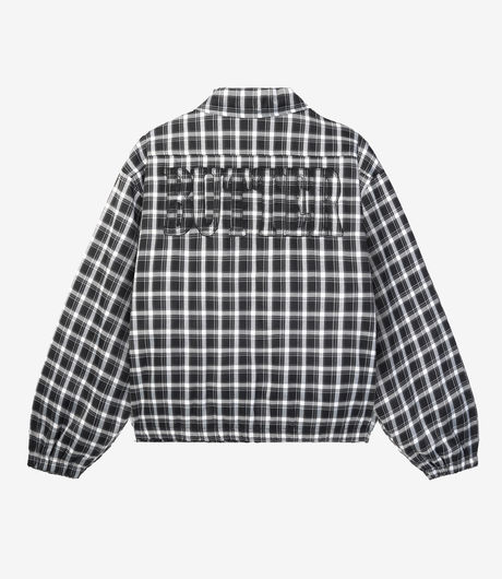 Butter Goods Plaid Harrington Jacket Black