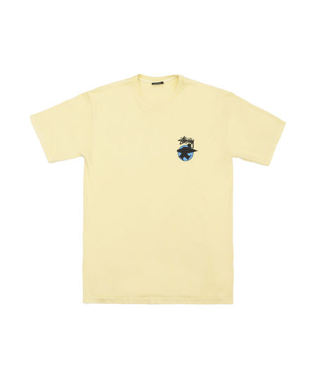 Stussy Surfman Dot Pig. Dyed Tee Yellow
